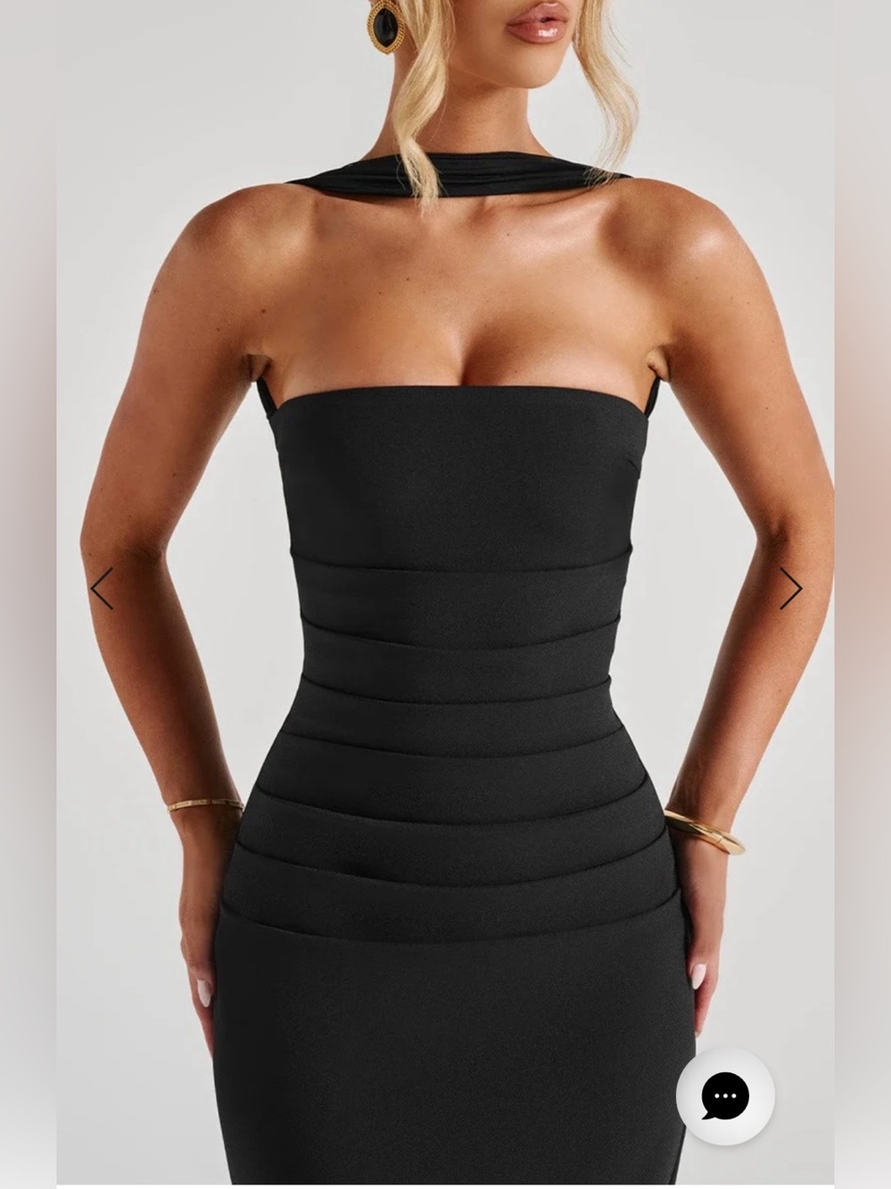 Babyboo yulia maxi dress in black